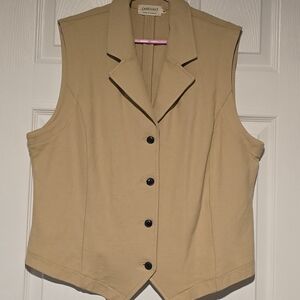 Ladies XL preloved Brand 100% Cotton Knit Vest. Made In Canada